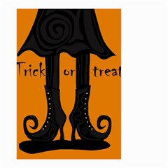 Halloween - Witch Boots Small Garden Flag (two Sides) by Valentinaart