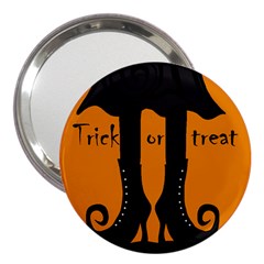 Halloween - Witch Boots 3  Handbag Mirrors by Valentinaart