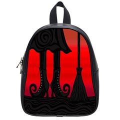 Halloween Black Witch School Bags (small)  by Valentinaart