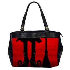 Halloween Black Witch Office Handbags by Valentinaart