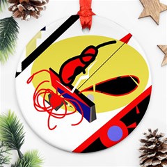 Abstract Art Ornament (round)  by Valentinaart