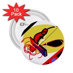 Abstract art 2.25  Buttons (10 pack)  Front