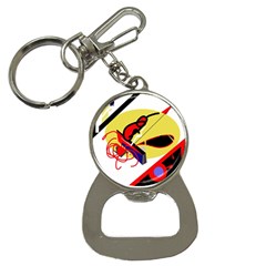 Abstract Art Bottle Opener Key Chains by Valentinaart