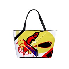 Abstract Art Shoulder Handbags by Valentinaart