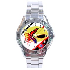 Abstract Art Stainless Steel Analogue Watch by Valentinaart