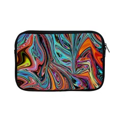 Brilliant Abstract In Blue, Orange, Purple, And Lime-green  Apple Ipad Mini Zipper Cases by digitaldivadesigns