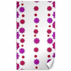 Vertical Stripes Floral Pattern Collage Canvas 40  X 72   by dflcprints