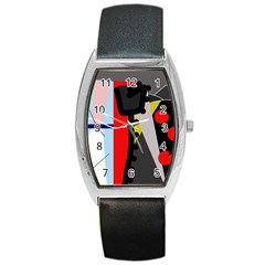 Looking forwerd Barrel Style Metal Watch