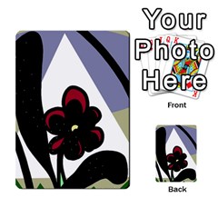 Black Flower Multi-purpose Cards (rectangle)  by Valentinaart