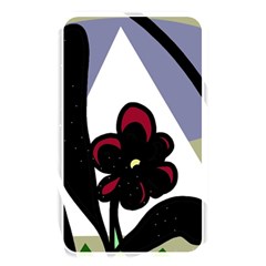 Black Flower Memory Card Reader by Valentinaart