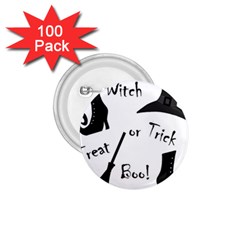 Halloween Witch 1 75  Buttons (100 Pack)  by Valentinaart