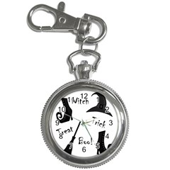 Halloween Witch Key Chain Watches by Valentinaart