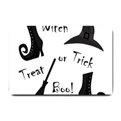 Halloween Witch Small Doormat  by Valentinaart