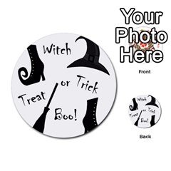 Halloween Witch Multi-purpose Cards (round)  by Valentinaart