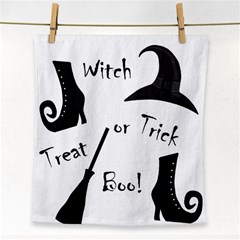 Halloween Witch Face Towel by Valentinaart