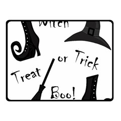 Halloween Witch Fleece Blanket (small) by Valentinaart