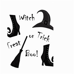 Halloween Witch Small Garden Flag (two Sides) by Valentinaart