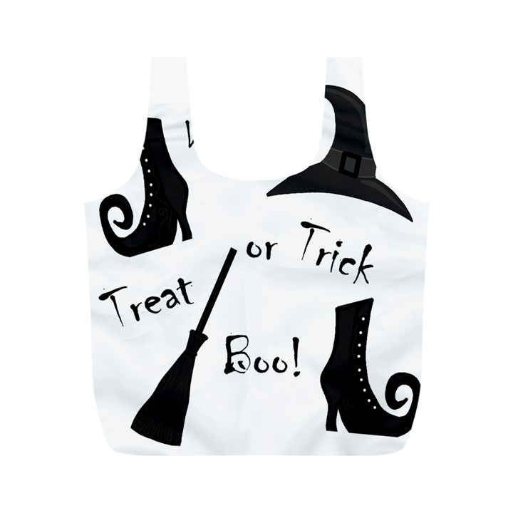 Halloween witch Full Print Recycle Bags (M) 