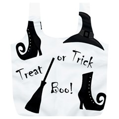 Halloween Witch Full Print Recycle Bags (l)  by Valentinaart