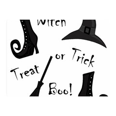 Halloween Witch Double Sided Flano Blanket (mini)  by Valentinaart