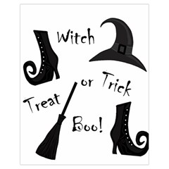 Halloween Witch Drawstring Bag (small) by Valentinaart