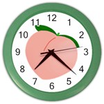 Peaches Color Wall Clocks Front