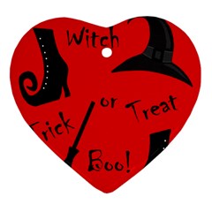 Witch Supplies  Heart Ornament (2 Sides) by Valentinaart