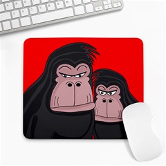 Gorillas Large Mousepads by Valentinaart