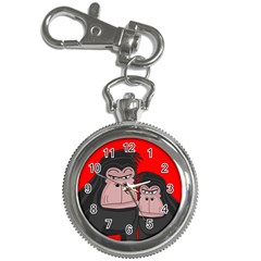 Gorillas Key Chain Watches by Valentinaart