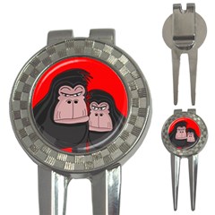 Gorillas 3-in-1 Golf Divots by Valentinaart