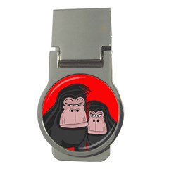 Gorillas Money Clips (round)  by Valentinaart