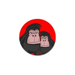 Gorillas Golf Ball Marker by Valentinaart