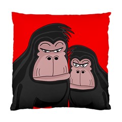 Gorillas Standard Cushion Case (one Side) by Valentinaart