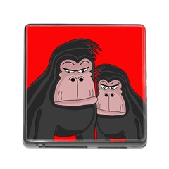 Gorillas Memory Card Reader (square) by Valentinaart