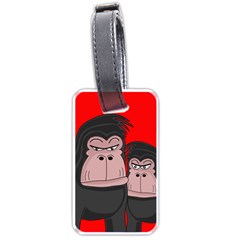 Gorillas Luggage Tags (one Side)  by Valentinaart