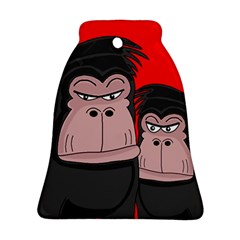 Gorillas Bell Ornament (2 Sides)