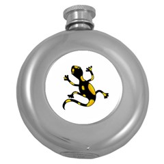 Lizard Round Hip Flask (5 Oz) by Valentinaart