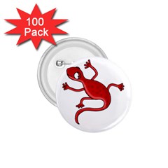 Red Lizard 1 75  Buttons (100 Pack)  by Valentinaart