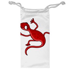 Red Lizard Jewelry Bags by Valentinaart