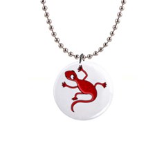 Red Lizard Button Necklaces by Valentinaart