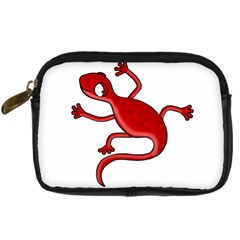 Red Lizard Digital Camera Cases by Valentinaart