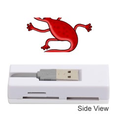 Red Lizard Memory Card Reader (stick)  by Valentinaart