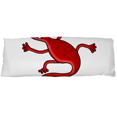 Red Lizard Body Pillow Case (dakimakura) by Valentinaart