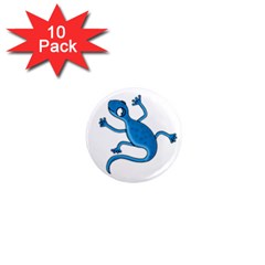 Blue Lizard 1  Mini Magnet (10 Pack)  by Valentinaart