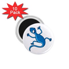 Blue Lizard 1 75  Magnets (10 Pack)  by Valentinaart