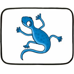 Blue Lizard Fleece Blanket (mini) by Valentinaart