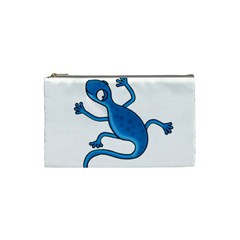 Blue Lizard Cosmetic Bag (small)  by Valentinaart