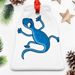 Blue Lizard Ornament (bell)  by Valentinaart