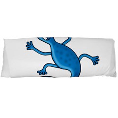 Blue Lizard Body Pillow Case (dakimakura) by Valentinaart