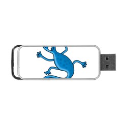 Blue Lizard Portable Usb Flash (two Sides) by Valentinaart